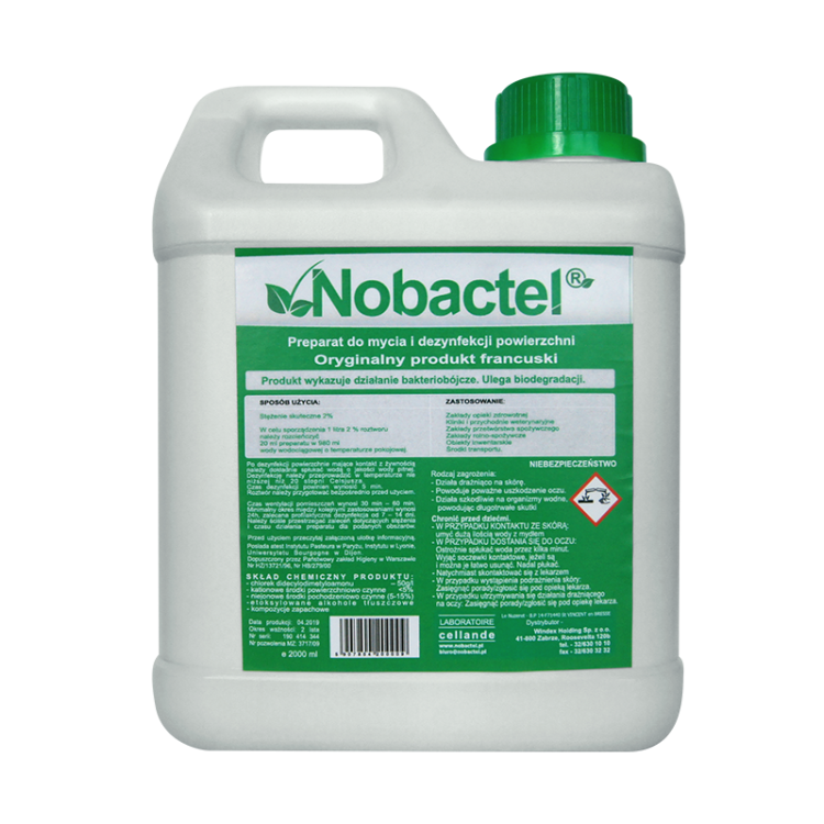 Nobactel 2 L - koncentrat dezynfekcja klatek