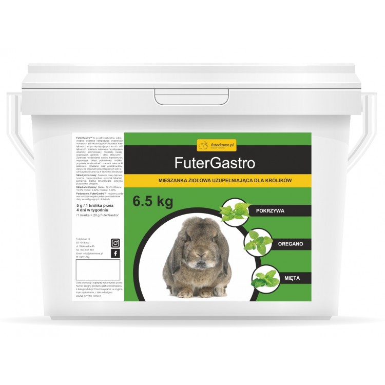FuterGastro 6,5 kg granulat ziołowy dla królika