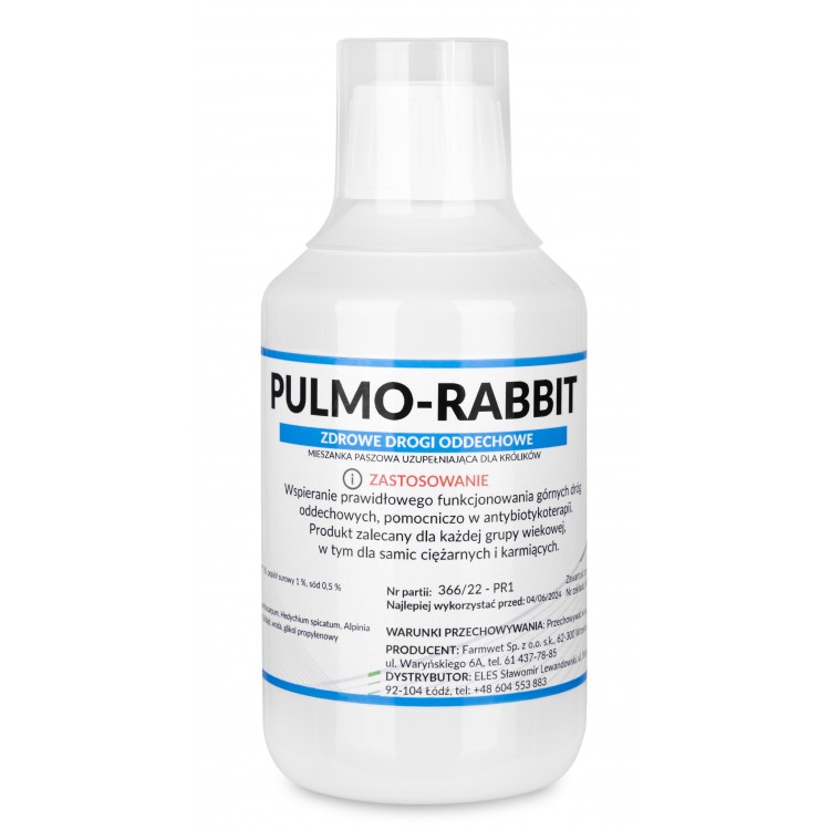Pulmo-Rabbit 250 ml zdrowe drogi oddechowe królika Pulmo-Rabbit 250 ml zdrowe drogi oddechowe królika