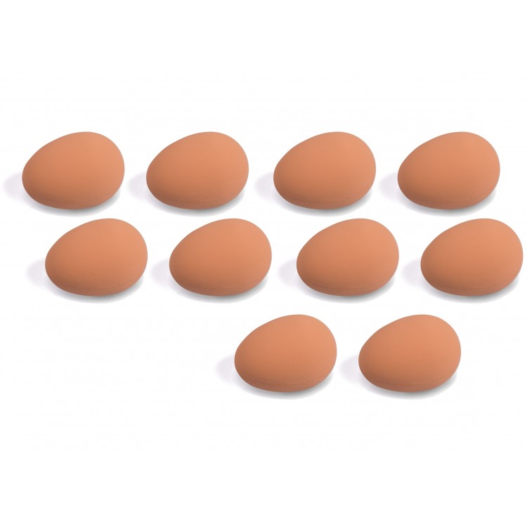 Jajka podkładowe dla kur niosek gumowe 10 szt