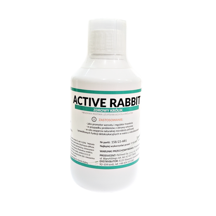 Active Rabbit 250 ml promotor hodowli królików  /TERMIN DO 27-02-2025/