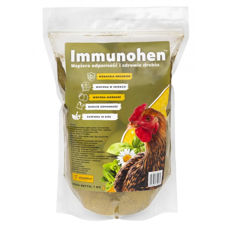 Immunohen 1 kg zioła dla kur wzmacniające odporność i zdrowie