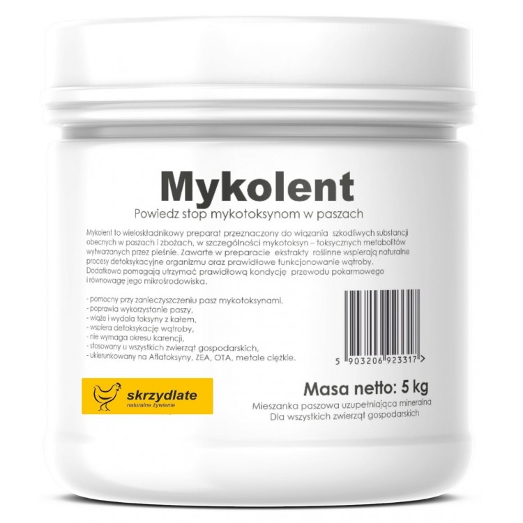 Mykolent 5 kg preparat na mykotoksyny w paszach dla ferm